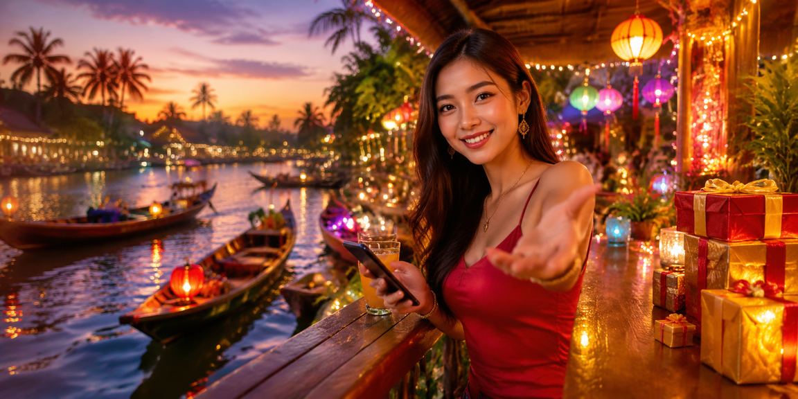 Người dùng vùng Mekong chơi casino trên điện thoại tại bãi biển